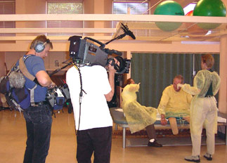 BBC shooting their documentary at the Rehab Hospital